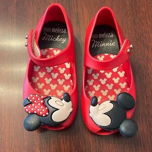 Minnie, Melissa, Minnie and Mickey shoes